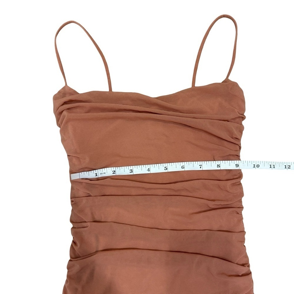 Oh Polly Ruched Mesh Bodycon Mini Dress Women Size US 2 / UK 6 - Picture 4 of 9